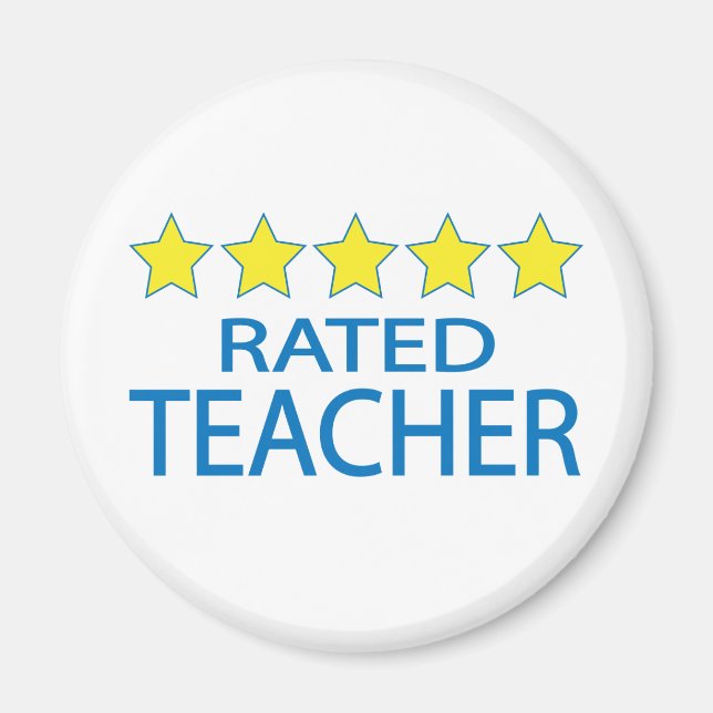 Five Star Teacher Magnet (Front)