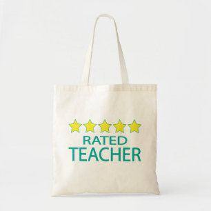 Five Star Teacher Tote Bag