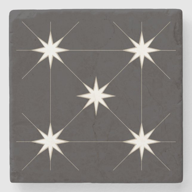 Five Star Tile. Stone Coaster (Front)