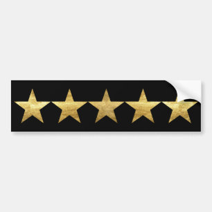 Five Stars Bumper Sticker