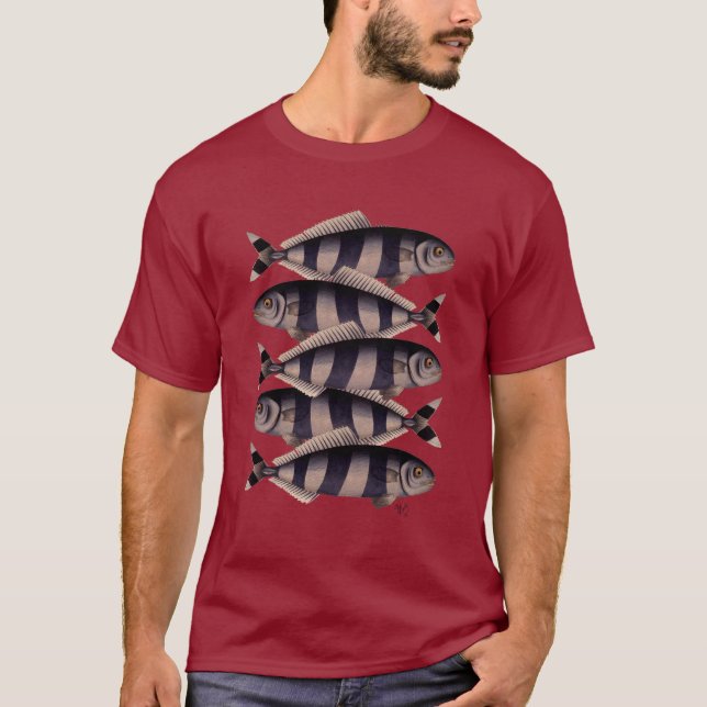 Five Striped Fish T-Shirt (Front)