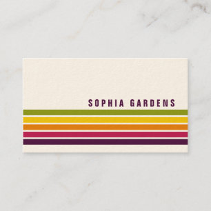 Five Stripes - Colours 03 (Cream Card) Business Card