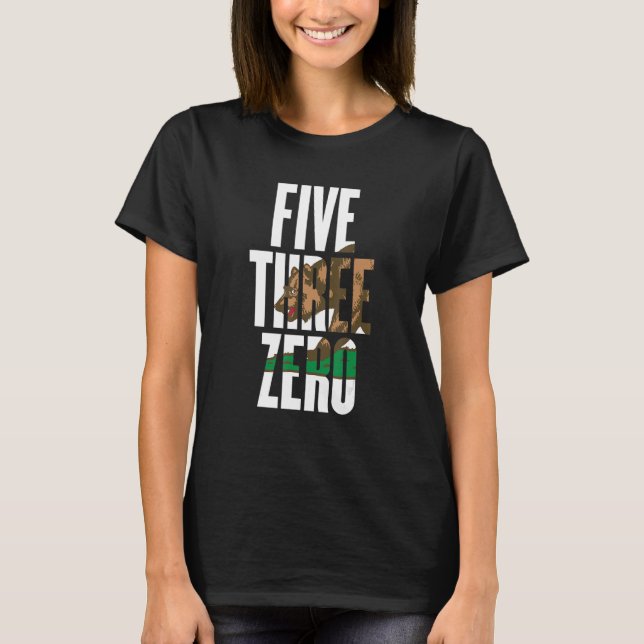 Five Three Zero 530 Area Code California Redding C T-Shirt (Front)