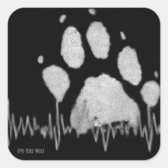 Five-Toed Wolf Stickers (Front)