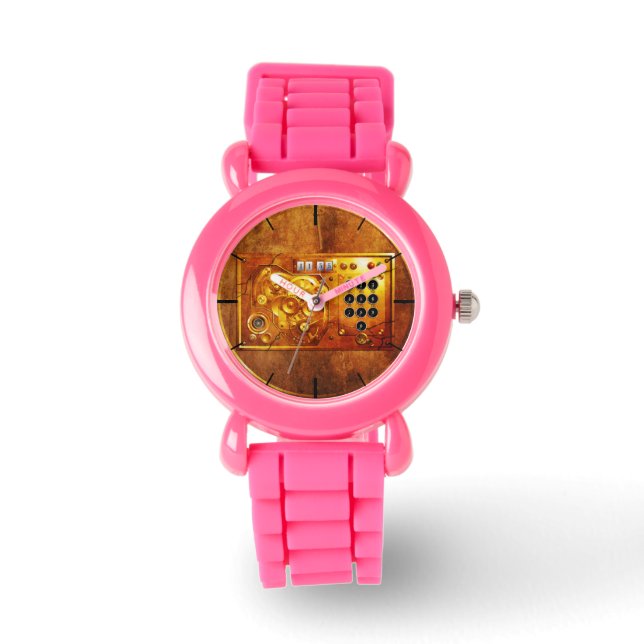 Five tonne of 12 Steampunk clock Grunge Watch (Front)