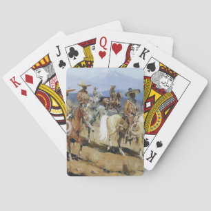Five Vaqueros on Horseback by Edward Borein Playing Cards