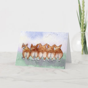 Five walk away together card
