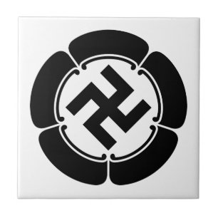Five watermelons and five-pronged manji ceramic tile
