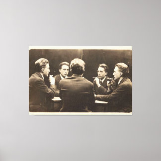 Five-Way Portrait of Duchamp Stretched Canvas Print