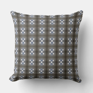 Five White Lights Dominoes Pattern Design Cushion