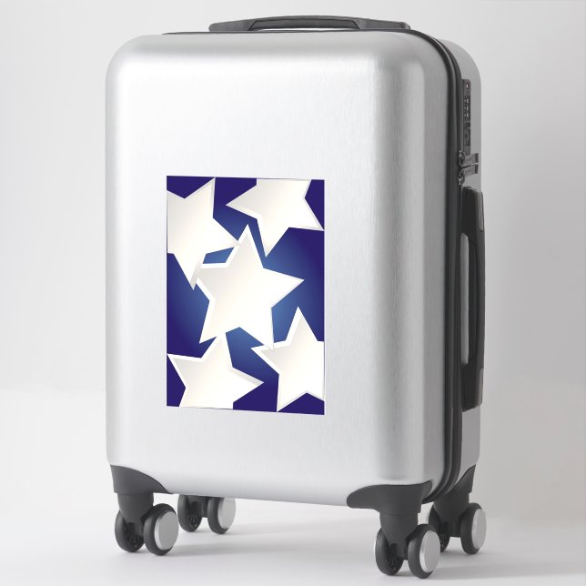 Five white stars (Suitcase)