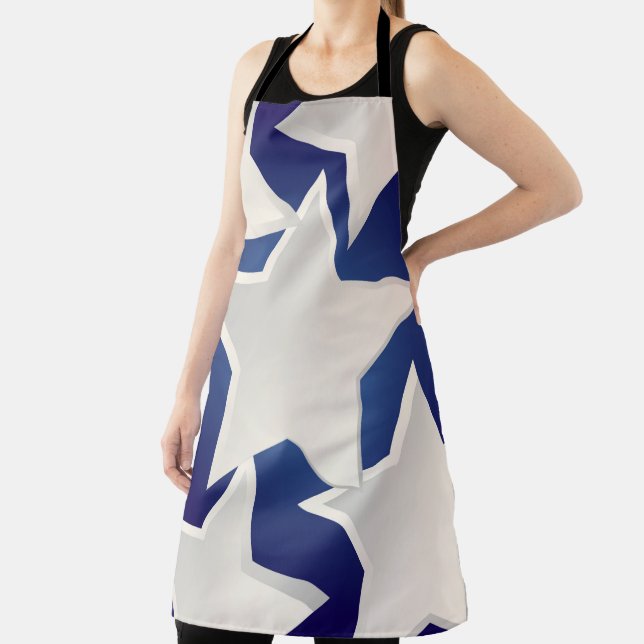 Five white stars apron (Insitu)