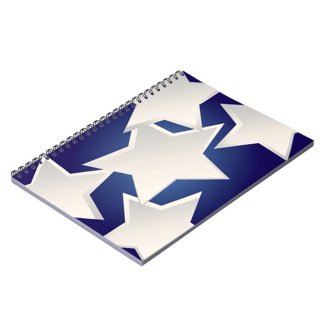 Five white stars notebook (Left Side)