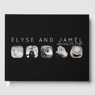 five window wedding guest book