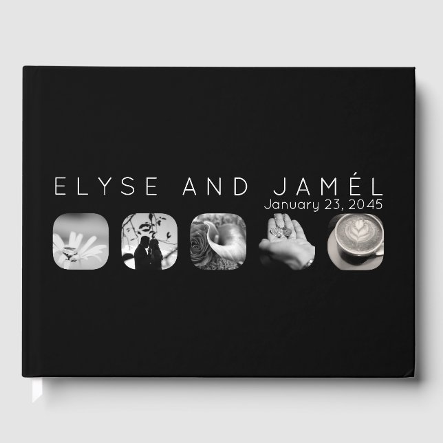five window wedding guest book (Front)