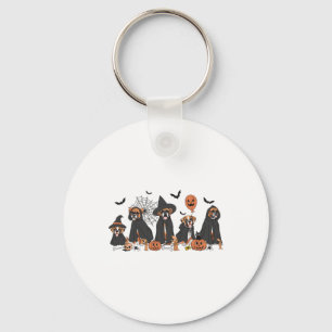 Five Witch Boxer Dog Halloween Boxer Dog Spooky Se Key Ring