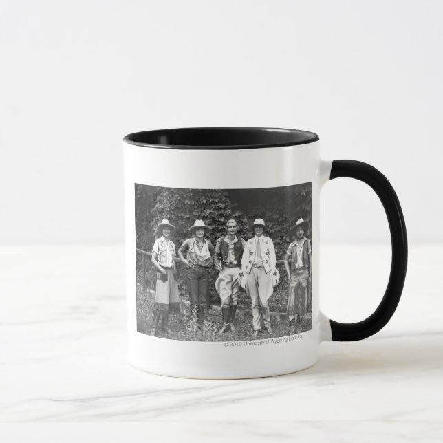 Five women at the dude ranch mug (Right)