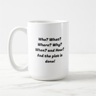 Five W's of writing. Coffee Mug
