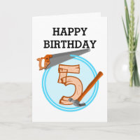 Five Year old Boy Birthday TOOLS