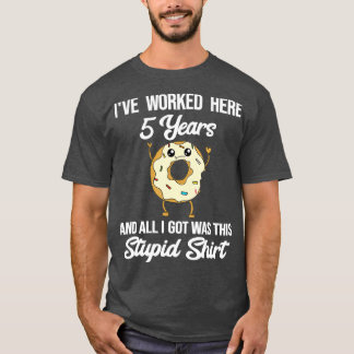 Five Year Work Anniversary Career Milestone 5th Fi T-Shirt