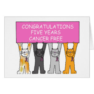 Five years Cancer Fee Congratulations.