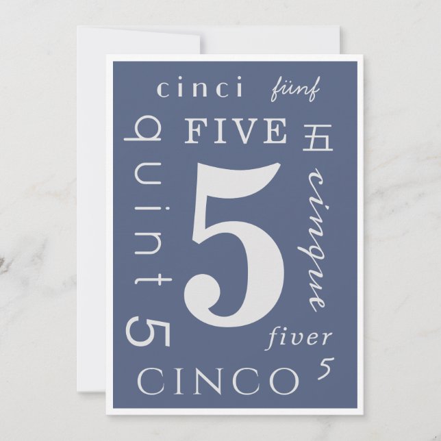 Five Years Sober Card (Front)