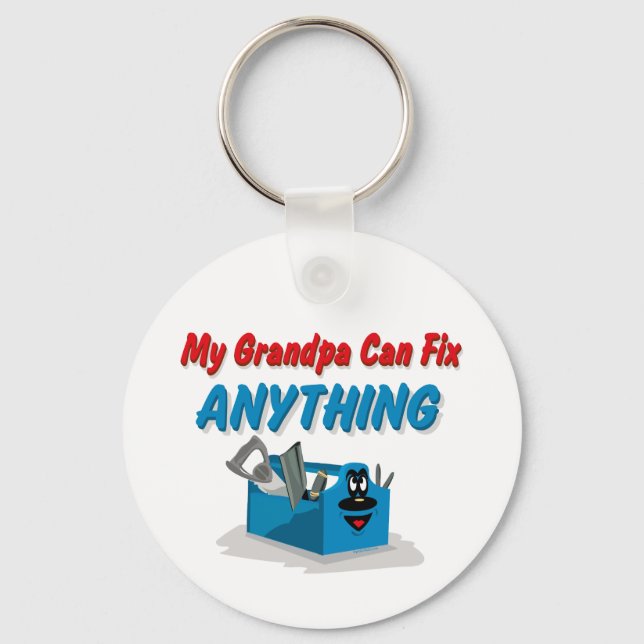 Fix Anything Grandpa Key Ring (Front)