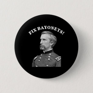 Fix Bayonets Civil War Quote Joshua Chamberlain 6 Cm Round Badge