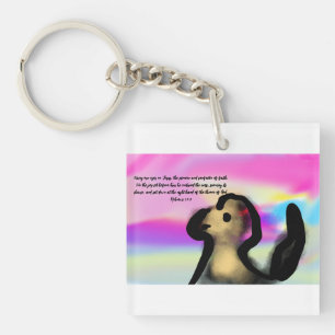 fix eyes jesus key ring