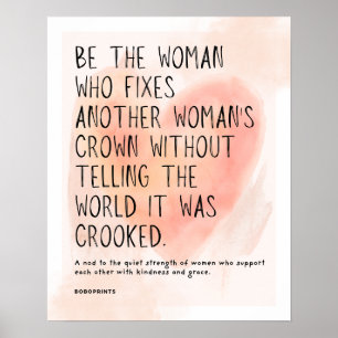 Fix Her Crown - Empowering & Supportive Women Poster
