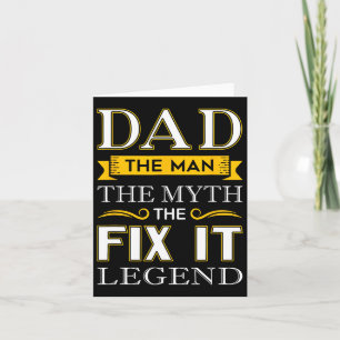 Fix It Dad Gifts Fathers Day Handy Man Card