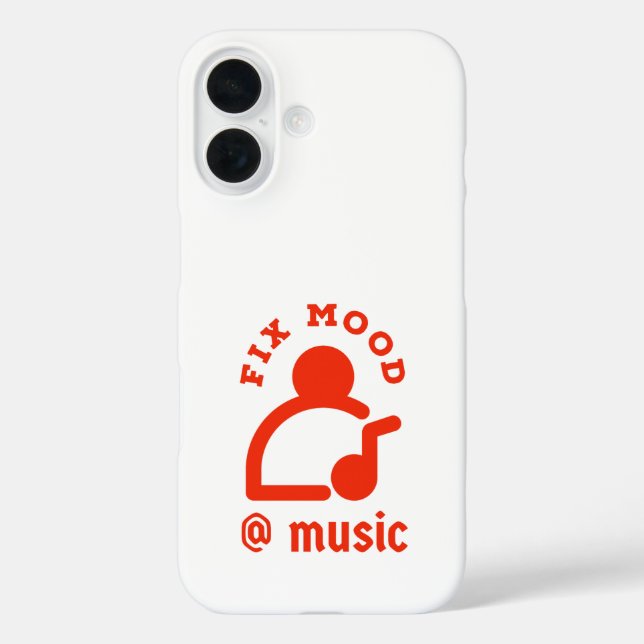 Fix Mood @By Music Case-Mate iPhone Case (Back)