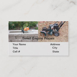 Fix Repair Hedge Trimmer edger gas motor Business Card