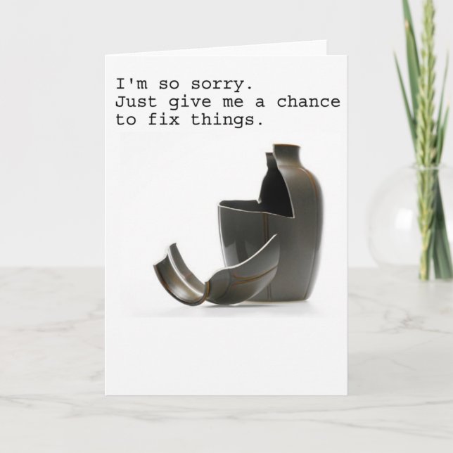 'Fix What is Broken' Greeting Card (Front)