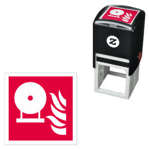 Fixed Fire Extinguisher Bottle Safety Sign Self-inking Stamp