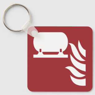 Fixed Fire Extinguisher Installation Safety Sign Key Ring