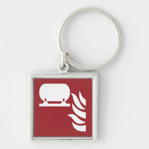 Fixed Fire Extinguisher Installation Safety Sign Key Ring