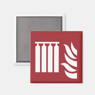 Fixed Fire Extinguishing Battery Safety Sign Magnet