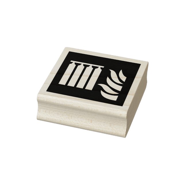 Fixed Fire Extinguishing Battery Safety Sign Rubber Stamp (Stamp)
