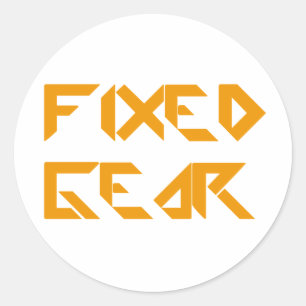 Fixed Gear Classic Round Sticker