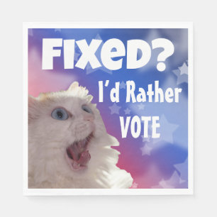 Fixed? I’d Rather Vote Napkin