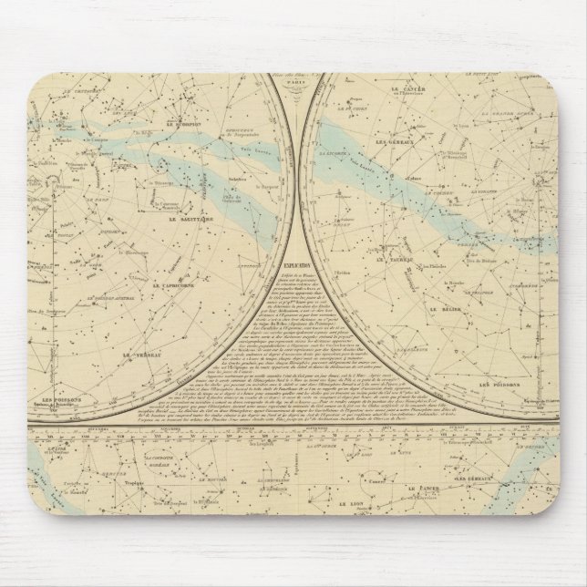 Fixed Stars map Mouse Pad (Front)