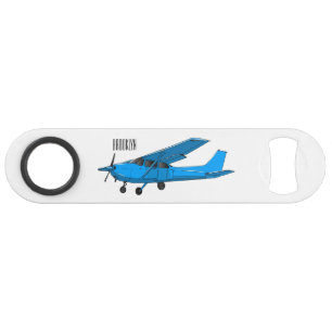 Fixed-wing aircraft cartoon illustration