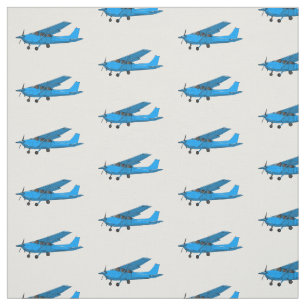 Fixed-wing aircraft cartoon illustration fabric