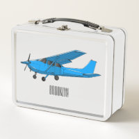 Fixed-wing aircraft cartoon illustration