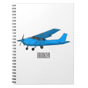 Fixed-wing aircraft cartoon illustration notebook