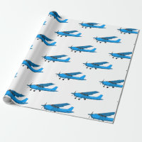 Fixed-wing aircraft cartoon illustration