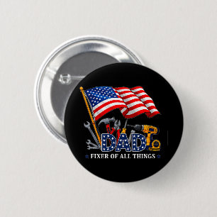 Fixer Of All Things Mechanic Dad 6 Cm Round Badge