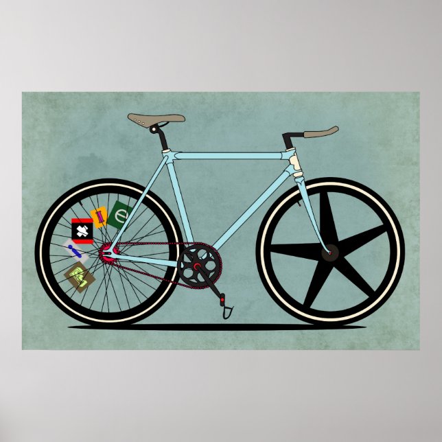 Fixie Bike Poster (Front)