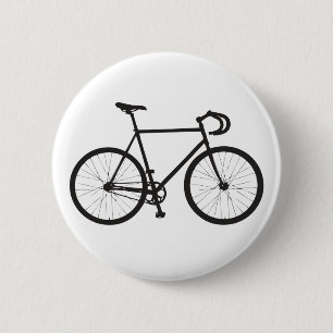 Fixie (Black) 6 Cm Round Badge